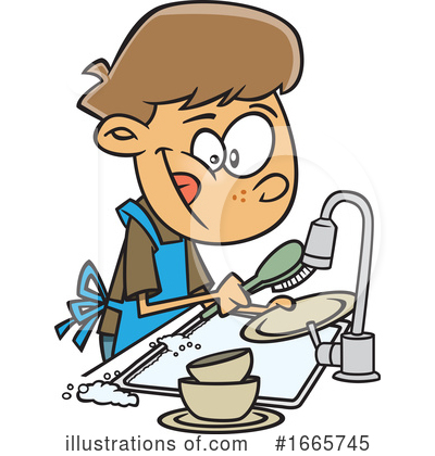 Dishes Clipart #1665745 by toonaday