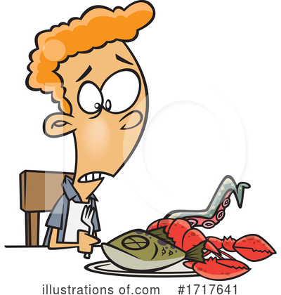 Seafood Clipart #1717641 by toonaday