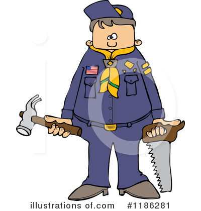 Royalty-Free (RF) Boy Scout Clipart Illustration by djart - Stock Sample #1186281