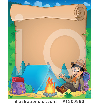 Royalty-Free (RF) Boy Scout Clipart Illustration by visekart - Stock Sample #1300996