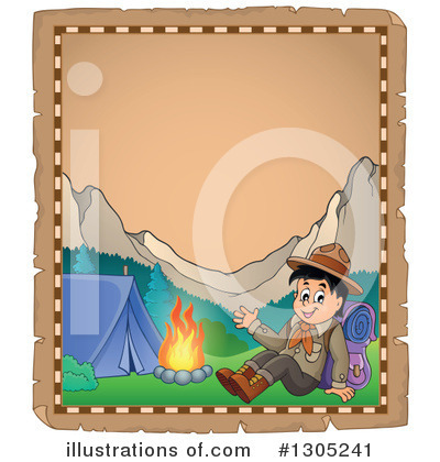 Royalty-Free (RF) Boy Scout Clipart Illustration by visekart - Stock Sample #1305241