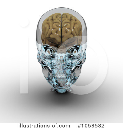 Royalty-Free (RF) Brain Clipart Illustration by Michael Schmeling - Stock Sample #1058582
