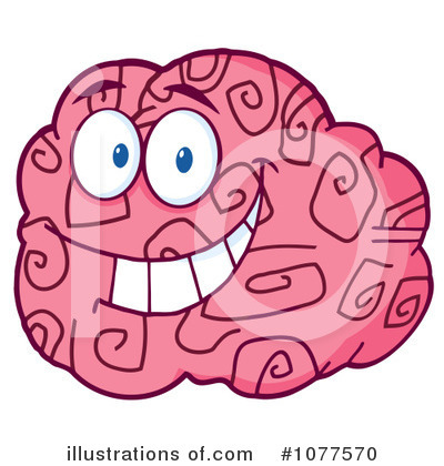 Royalty-Free (RF) Brain Clipart Illustration by Hit Toon - Stock Sample #1077570