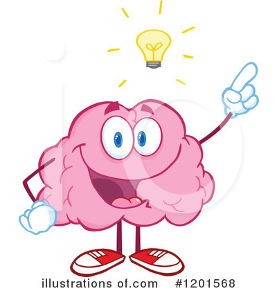 Royalty-Free (RF) Brain Clipart Illustration by Hit Toon - Stock Sample #1201568