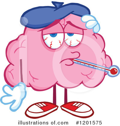 Royalty-Free (RF) Brain Clipart Illustration by Hit Toon - Stock Sample #1201575
