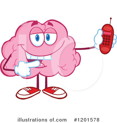 Royalty-Free (RF) Brain Clipart Illustration by Hit Toon - Stock Sample #1201578