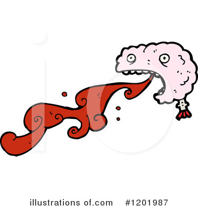 Royalty-Free (RF) Brain Clipart Illustration by lineartestpilot - Stock Sample #1201987