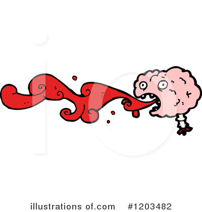 Royalty-Free (RF) Brain Clipart Illustration by lineartestpilot - Stock Sample #1203482