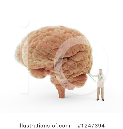 Royalty-Free (RF) Brain Clipart Illustration by Mopic - Stock Sample #1247394