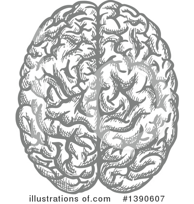 Royalty-Free (RF) Brain Clipart Illustration by Vector Tradition SM - Stock Sample #1390607