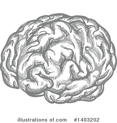 Royalty-Free (RF) Brain Clipart Illustration by Vector Tradition SM - Stock Sample #1403202