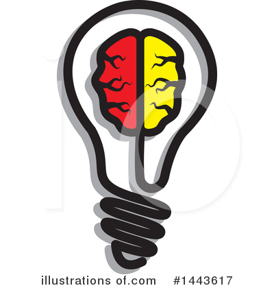 Royalty-Free (RF) Brain Clipart Illustration by ColorMagic - Stock Sample #1443617