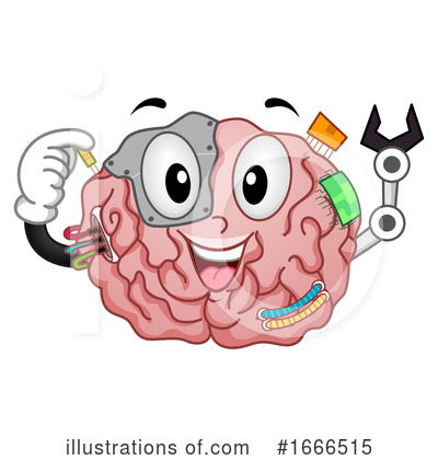 Royalty-Free (RF) Brain Clipart Illustration by BNP Design Studio - Stock Sample #1666515