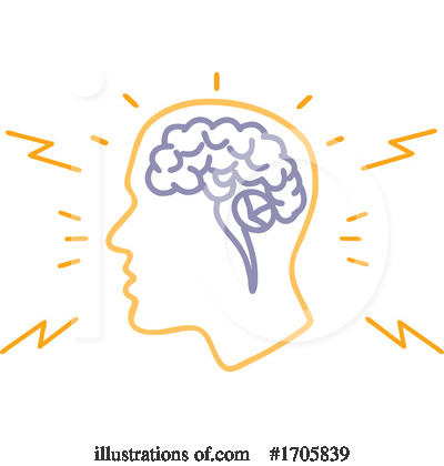 Royalty-Free (RF) Brain Clipart Illustration by patrimonio - Stock Sample #1705839