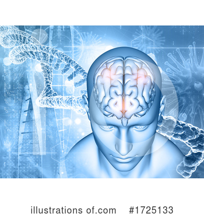 Royalty-Free (RF) Brain Clipart Illustration by KJ Pargeter - Stock Sample #1725133