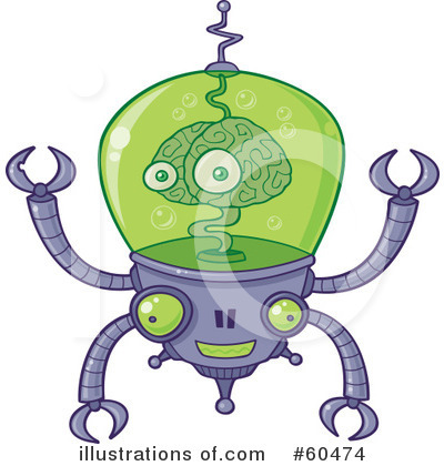 Royalty-Free (RF) Brain Clipart Illustration by John Schwegel - Stock Sample #60474