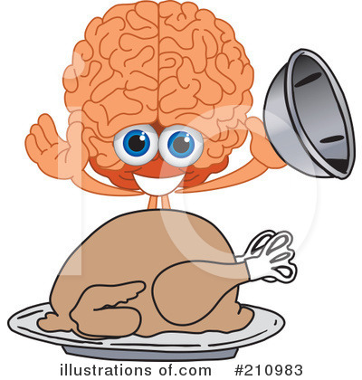 Royalty-Free (RF) Brain Mascot Clipart Illustration by Mascot Junction - Stock Sample #210983