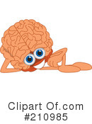 Brain Mascot Clipart #210985 by Mascot Junction