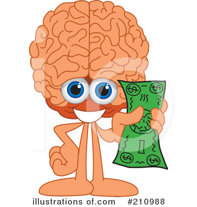 Brain Mascot Clipart #210988 by Mascot Junction