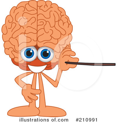 Brain Mascot Clipart #210991 by Mascot Junction