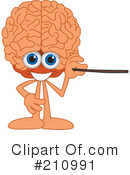 Brain Mascot Clipart #210991 by Mascot Junction
