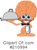 Brain Mascot Clipart #210994 by Mascot Junction