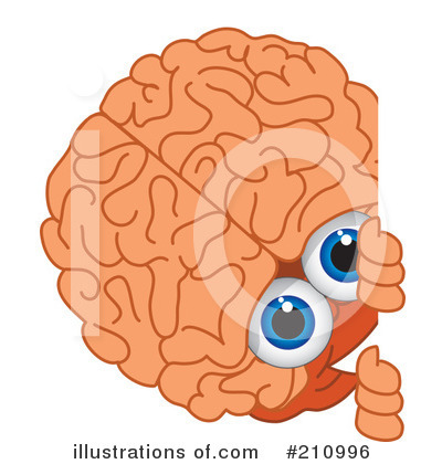 Royalty-Free (RF) Brain Mascot Clipart Illustration by Mascot Junction - Stock Sample #210996