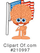 Brain Mascot Clipart #210997 by Mascot Junction