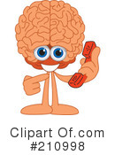 Brain Mascot Clipart #210998 by Mascot Junction
