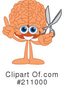 Brain Mascot Clipart #211000 by Mascot Junction