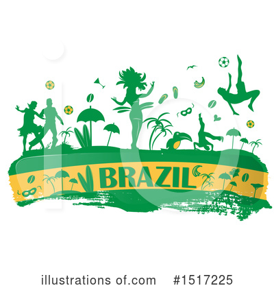 Brazilian Flag Clipart #1517225 by Domenico Condello