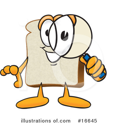 Royalty-Free (RF) Bread Character Clipart Illustration by Mascot Junction - Stock Sample #16645