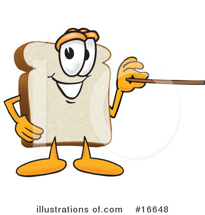 Bread Character Clipart #16648 by Mascot Junction