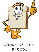 Bread Character Clipart #16653 by Mascot Junction