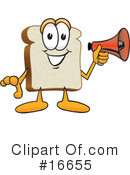 Bread Character Clipart #16655 by Mascot Junction