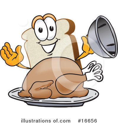 Royalty-Free (RF) Bread Character Clipart Illustration by Mascot Junction - Stock Sample #16656