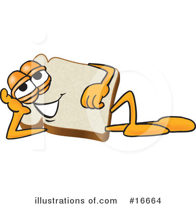 Bread Character Clipart #16664 by Mascot Junction