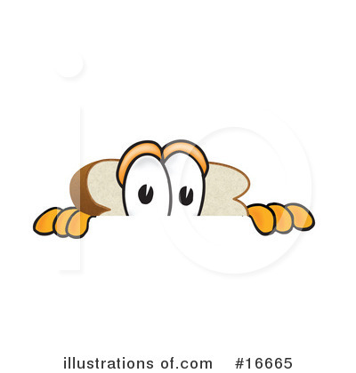 Royalty-Free (RF) Bread Character Clipart Illustration by Mascot Junction - Stock Sample #16665