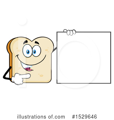 Bread Mascot Clipart #1529646 by Hit Toon