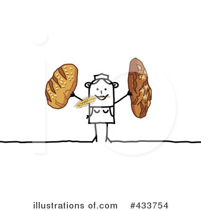 Royalty-Free (RF) Bread Clipart Illustration by NL shop - Stock Sample #433754