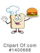 Bread Mascot Clipart #1400668 by Hit Toon