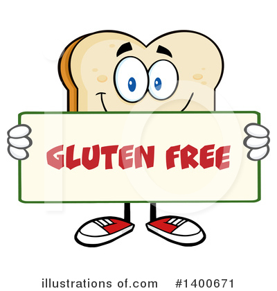 Royalty-Free (RF) Bread Mascot Clipart Illustration by Hit Toon - Stock Sample #1400671