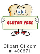 Bread Mascot Clipart #1400671 by Hit Toon