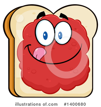 Bread Mascot Clipart #1400680 by Hit Toon