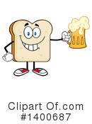 Bread Mascot Clipart #1400687 by Hit Toon
