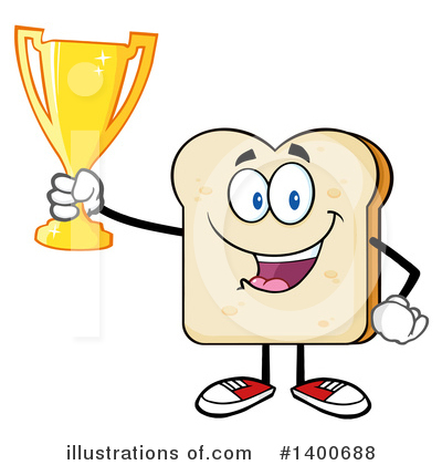 Bread Mascot Clipart #1400688 by Hit Toon