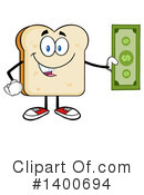 Bread Mascot Clipart #1400694 by Hit Toon