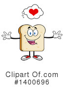 Bread Mascot Clipart #1400696 by Hit Toon