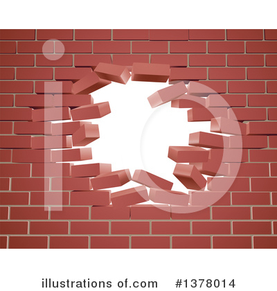 Brick Wall Clipart #1378014 by AtStockIllustration