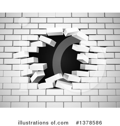 Brick Wall Clipart #1378586 by AtStockIllustration